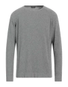 Zanone Man Sweater Grey Size 46 Cotton, Polyamide