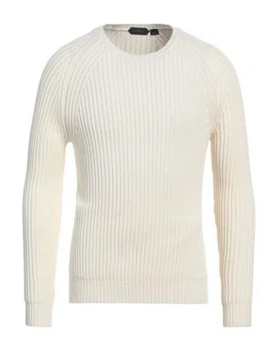 Zanone Man Sweater Ivory Size 40 Cotton