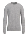 Zanone Man Sweater Light Grey Size 44 Virgin Wool In Gray