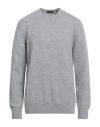 Zanone Man Sweater Light Grey Size 46 Virgin Wool In Gray