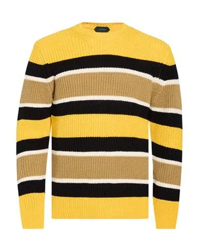 Zanone Man Sweater Marigold Size 38 Cotton In White