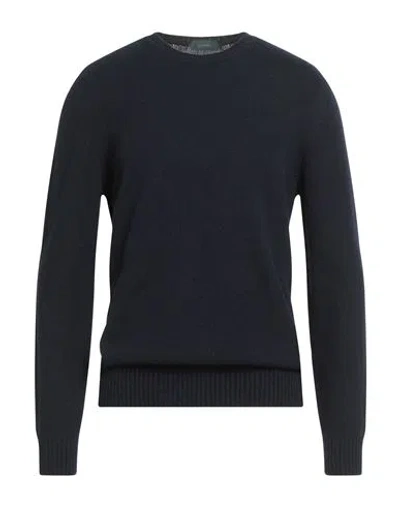 Zanone Man Sweater Midnight Blue Size 44 Alpaca Wool, Polyamide