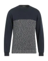 Zanone Man Sweater Midnight Blue Size Xxl Cotton In Blue