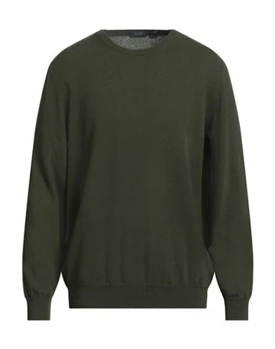 Zanone Man Sweater Military Green Size 44 Virgin Wool, Cashmere
