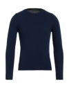 Zanone Man Sweater Navy Blue Size 46 Cotton