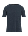Zanone Man Sweater Navy Size 46 Cotton, Polyamide