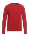 Zanone Man Sweater Red Size 46 Virgin Wool, Cashmere