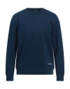 Zanone Man Sweatshirt Navy Size Xl Cotton