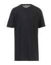 Zanone Man T-shirt Black Size 46 Cotton In Navy Blue