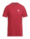 Zanone Man T-shirt Brick Size 40 Cotton In Red