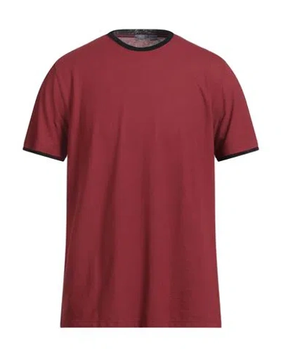 Zanone Man T-shirt Brown Size 44 Cotton