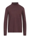 Zanone Man T-shirt Burgundy Size 42 Cotton In Red