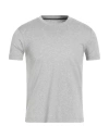 Zanone Man T-shirt Light Grey Size 36 Cotton