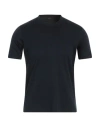 Zanone Man T-shirt Midnight Blue Size 38 Cotton