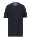 Zanone Man T-shirt Midnight Blue Size 46 Cotton