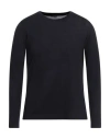 Zanone Man T-shirt Midnight Blue Size 46 Virgin Wool