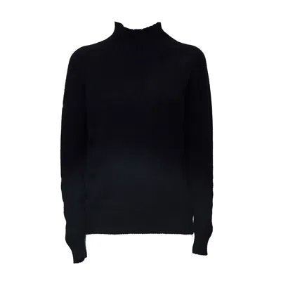 Zanone Mart Regular Fit Mock Neck Sweater In Black