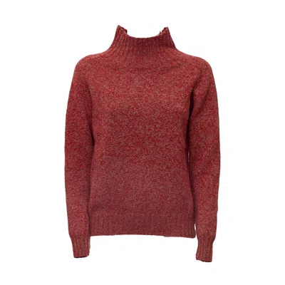 Zanone Mart Regular Fit Mock Neck Sweater In Burgundy