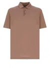 Zanone Mc Polo Shirt In Brown