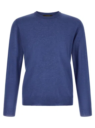 Zanone Men Blue Crew Neck Sweater