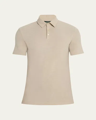 ZANONE MEN'S SHORT-SLEEVE ICECOTTON POLO SHIRT