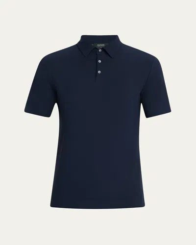 ZANONE MEN'S SHORT-SLEEVE ICECOTTON POLO SHIRT
