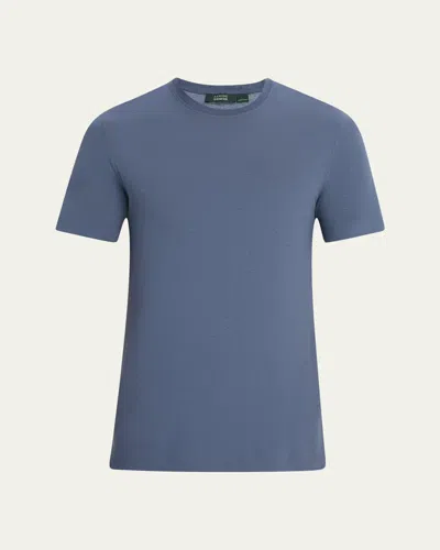 Zanone Men's Short-sleeve Icecotton T-shirt In Blue