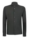 Zanone Military Green Cotton Shirt In Green