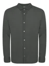 Zanone Military Green Shirt In Gray