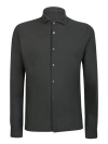 Zanone Buttoned Long-sleeved Shirt In Green