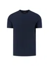 Zanone Crew Neck Short Sleeve Basic T-shirt In Blue