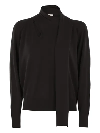 ZANONE NECK-TIE SWEATER