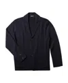Zanone Notched-lapels Virgin-wool Blazer In Black