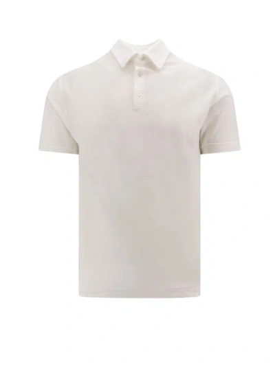 Zanone Organic Cotton Basic Polo Shirt In White