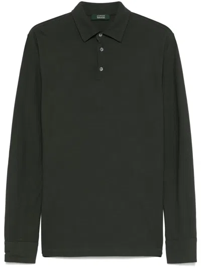 Zanone Organic-cotton Polo Shirt In Green