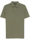 Zanone Organic-cotton Polo Shirt In Green
