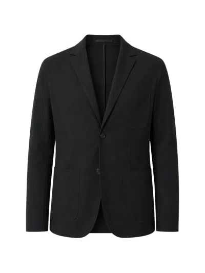 Zanone Patch-pocket Blazer In Black
