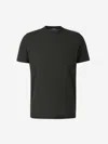 Zanone Jersey Crew Neck T-shirt In Black