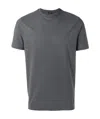Zanone Round-neck Short-sleeve T-shirt In Gray