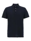Zanone Ice Cotton Polo Shirt In Blue