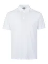 Zanone Short-sleeved Polo Shirt With Traditional Collar In Transparent