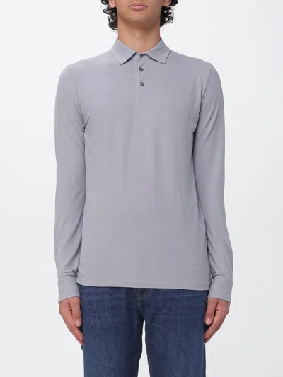 Zanone Cotton Polo Shirt In Black