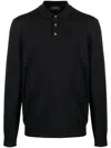 Zanone Long-sleeve Fine-knit Polo Shirt