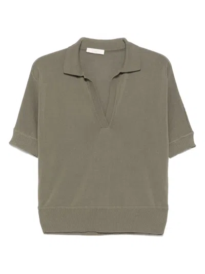 Zanone Polo-collar T-shirt In Green