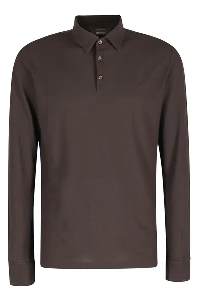 Zanone Polo ml Ice Cotton In Brown