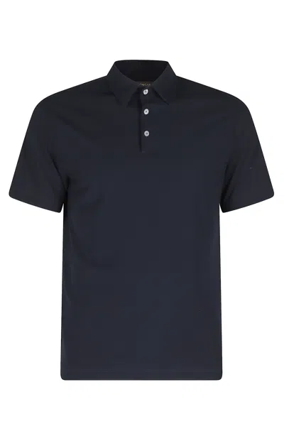 Zanone Polo Mm Ice Cotton In Blue