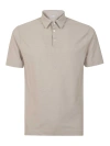 Zanone Polo A Maniche Corte In Beige