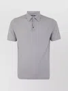 Zanone Polo Shirt With Collar And Short Sleeves In Gray