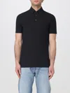 Zanone Ice Cotton Polo Shirt In Black