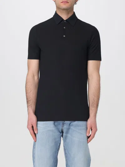 ZANONE POLO SHIRT ZANONE MEN COLOR BLACK,G64900002
